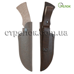 Кожаный чехол с тиснением №2 (коричневый)