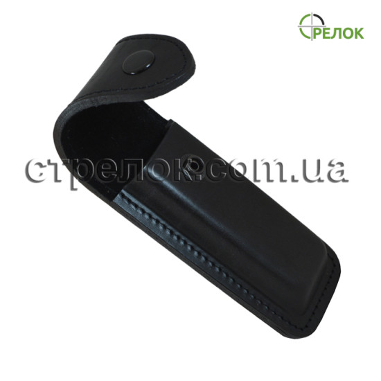 Кожаный чехол Стрелок для складного ножа (черный)