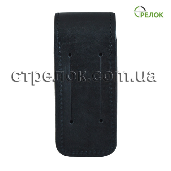 Кожаный чехол Стрелок для складного ножа (черный)