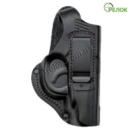 Кобура поясна для ПМ, шкіряна формована зі скобою