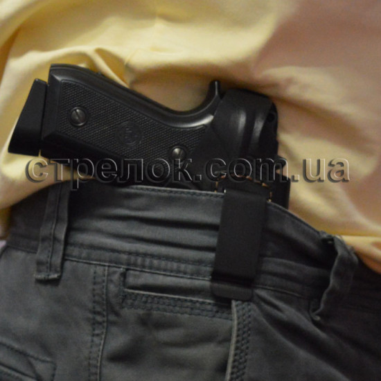 Кобура поясна для Beretta 92, шкіряна формована зі скобою