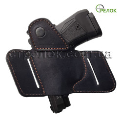 Кобура поясная для Stalker 914, 2914 (бабочка) кожаная черная Кобура поясная для Stalker 914, 2914 (бабочка) кожаная черная