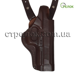 Кобура підплечна/поясна для Beretta 92, шкіряна формована КОРИЧНЕВА