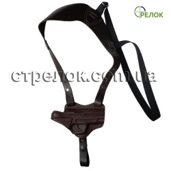Кобура оперативная для Форт-12, кожаная формованная КОРИЧНЕВАЯ