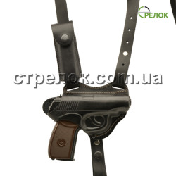 Кобура оперативная для ПМ Стрелок кожаная с чехлом под магазин Кобура оперативная для ПМ Стрелок кожаная с чехлом под магазин