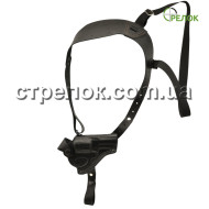 Кобура підплечна/поясна Стрелок для револьвера 3", формована шкіряна ЧОРНА