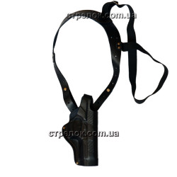 Кобура підплічна/поясна для Beretta 92, шкіряна формована ЧОРНА