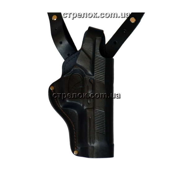 Кобура підплічна/поясна для Beretta 92, шкіряна формована ЧОРНА