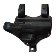 Кобура оперативная для Форт-12, кожаная формованная ЧЕРНАЯ