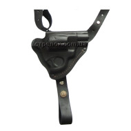 Кобура підплечна/поясна для револьвера,шкіряна формована ЧОРНА 