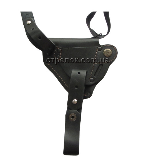 Кобура підплечна/поясна для револьвера,шкіряна формована ЧОРНА 