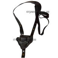 Кобура оперативная для револьвера, кожаная формованная со скобой