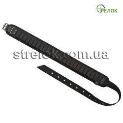 Патронташ синтетический Стрелок однорядный открытый (12 калибр, 24 патрона) черный