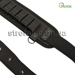 Патронташ синтетический Стрелок однорядный открытый (12 калибр, 24 патрона) черный