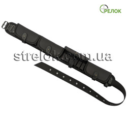 Патронташ синтетический Стрелок однорядный закрытый (12 калибр, 24 патрона) черный