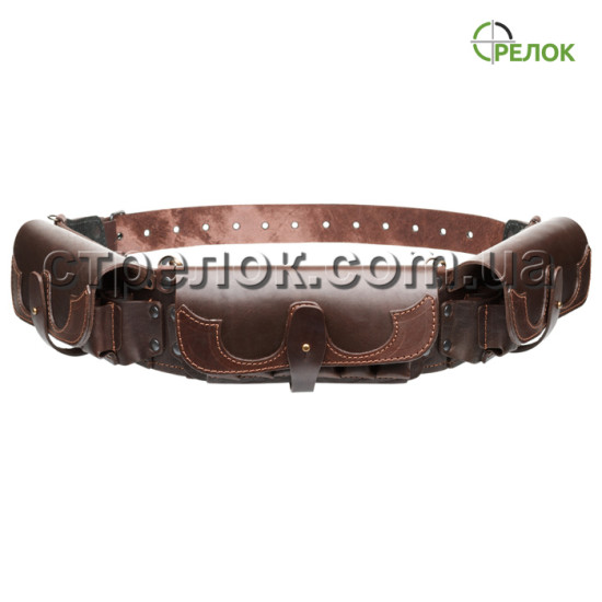 Патронташ двухрядный закрытый (12 калибр, 39 ячеек) коричневый Патронташ двухрядный закрытый (12 калибр, 39 ячеек) коричневый