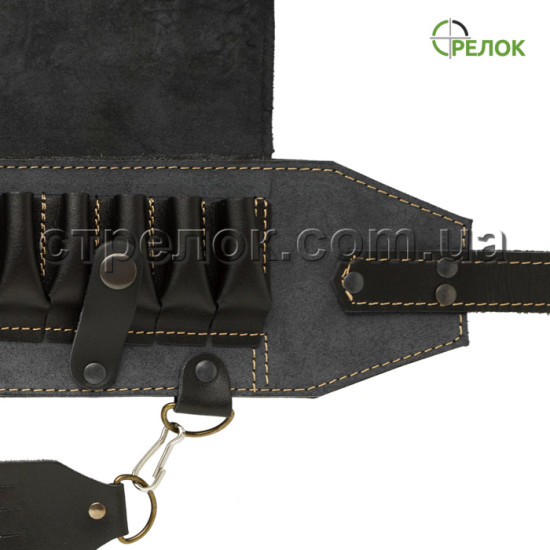 Патронташ Феникс однорядный закрытый (12 калибр, 24+2 ячейки), черный Патронташ Феникс однорядный закрытый (12 калибр, 24+2 ячейки), черный