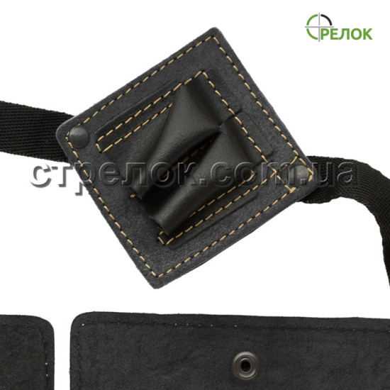 Патронташ Феникс однорядный закрытый (12 калибр, 24+2 ячейки), черный Патронташ Феникс однорядный закрытый (12 калибр, 24+2 ячейки), черный