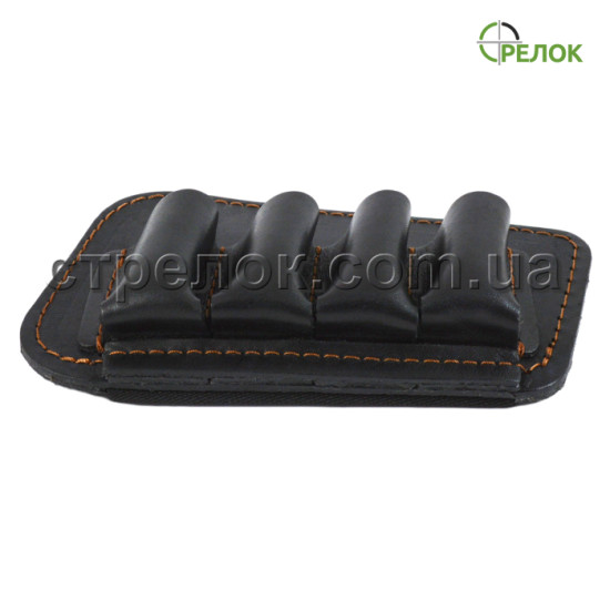 Патронташ на приклад (12 калибр, 4 ячейки), черный