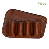 Патронташ на приклад (12 калибр, 4 ячейки), коричневый