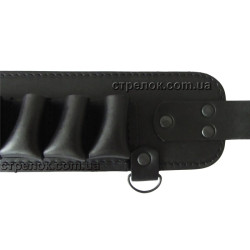 Патронташ однорядный открытый (16 калибр, 24 ячейки), черный Патронташ однорядный открытый (16 калибр, 24 ячейки), черный