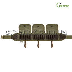 Патронташ Медан 2058 комбинированный закрытый (12 калибр, 18 ячеек) олива Патронташ Медан 2058 комбинированный закрытый (12 калибр, 18 ячеек) олива