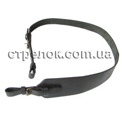 Ремень ружейный кожаный (капля), черный Ремень ружейный кожаный (капля), черный