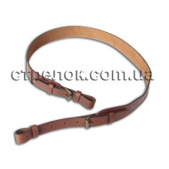 Ремень ружейный кожаный, коричневый