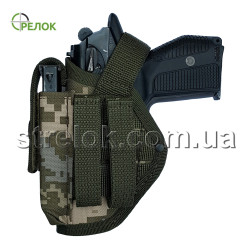 MOLLE-сумісна кобура для ПМ з підсумком під магазин, світлий піксель