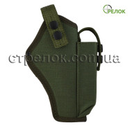 Кобура поясна Стрілок для АПС з підсумком під магазин, олива