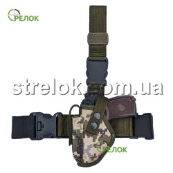 Кобура на стегно Стрілок для ПМ світлий піксель (для шульги)