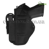 Кобура поясная Стрелок для Blow TR14/TR1402 с подсумком под магазин, черная