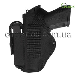Кобура поясная Стрелок для Blow TR14/TR1402 с подсумком под магазин, черная
