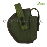 Кобура поясная Стрелок для Форт-17 с подсумком под магазин, олива