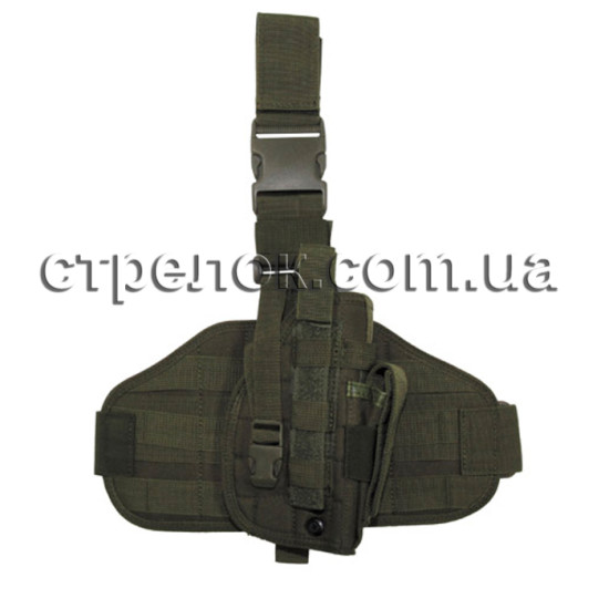 Кобура набедренная MFH с платформой, олива
