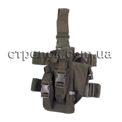 Кобура набедренная MFH с подсумками, олива Кобура набедренная MFH с подсумками, олива