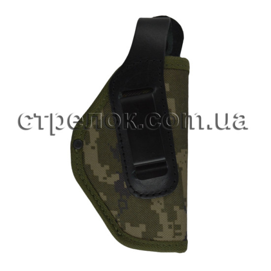 Кобура поясная Стрелок для ПМ, синтетическая со скобой, camo 2