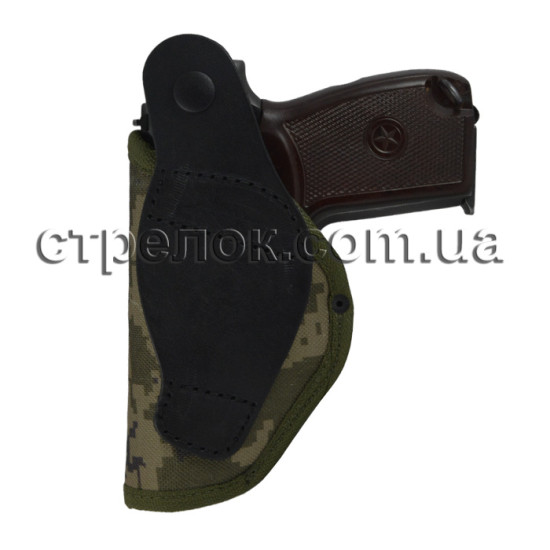 Кобура поясная Стрелок для ПМ, синтетическая со скобой, camo 2