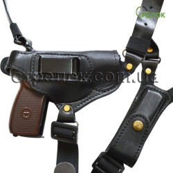 Кобура оперативная Медан 1009 для ПМ с подсумком под магазин, со скобой