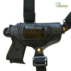 Кобура оперативная Медан 1002 для Ekol Major, кожаная со скобой Кобура оперативная Медан 1002 для Ekol Major, кожаная со скобой