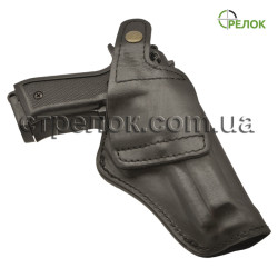 Кобура поясная Медан 1107 для Beretta 92, кожаная формованная (для левши)