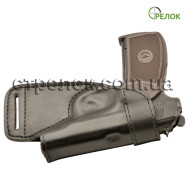 Кобура поясная Медан 1112 для ПМ, кожаная формованная трехслойная (ношение за спиной)