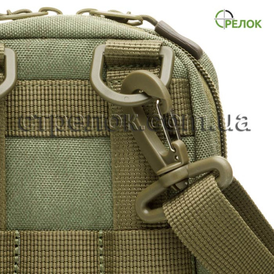 Сумка синтетическая плечевая/поясная с кобурой Медан 1451 для ПГШ, олива