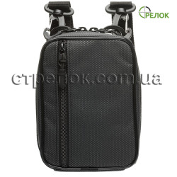 Сумка синтетическая плечевая/поясная с кобурой Медан 1451 для ПГШ, черная
