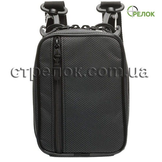 Сумка синтетическая плечевая/поясная с кобурой Медан 1451 для ПГШ, черная