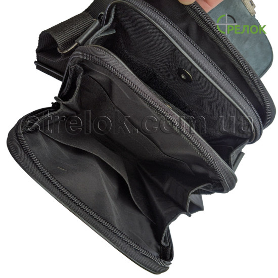Сумка-кобура комбинированная плечевая Медан 1455, черная