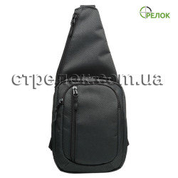 Сумка синтетическая плечевая с кобурой Медан 1458 черная