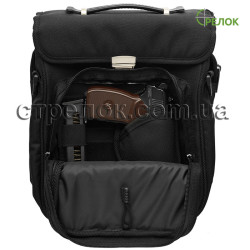 Сумка синтетическая плечевая с кобурой Медан 1454 черная