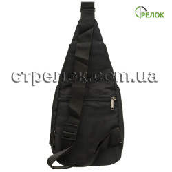 Сумка синтетическая плечевая с кобурой Медан 1459 черная