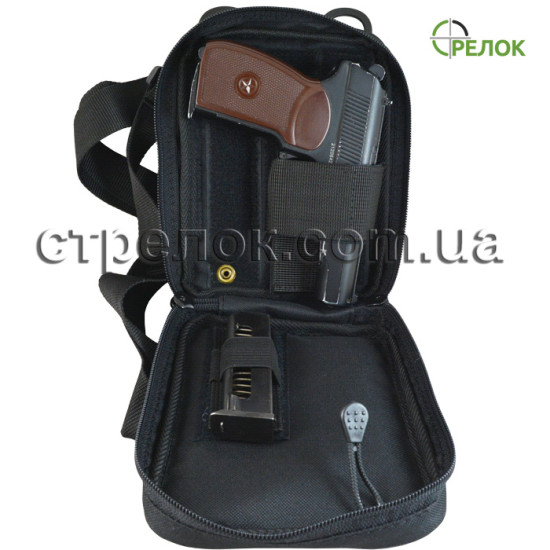 Сумка синтетическая плечевая/поясная с кобурой Медан 1451 Ver.2